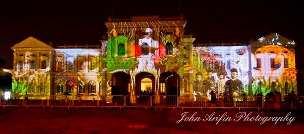 Singapore National Museum Night Festival Lightshow 2012
