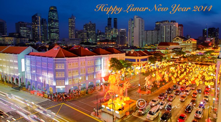 Image of Chinese New Year in China Town Singapore Image of Chinese New Year in China Town Singapore