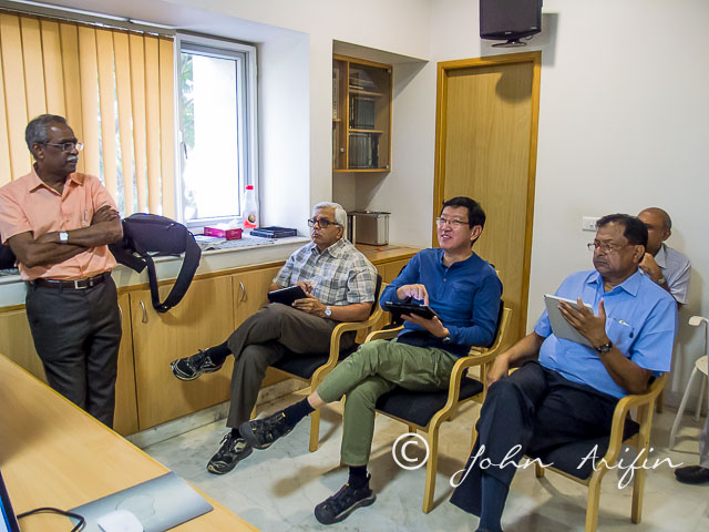 Kris, Jayakumar, myself and Dr Sinha screening through the 3500 images in Coimbator 